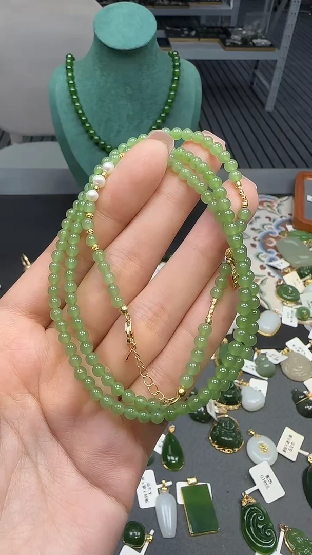 银S925镶嵌和田玉挂件1