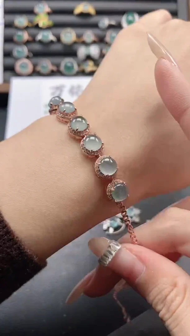 银S925镶嵌戒指翡翠51511