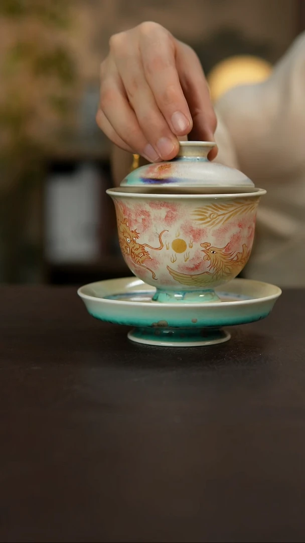 杯景德镇陶瓷杯碗柴烧多人
