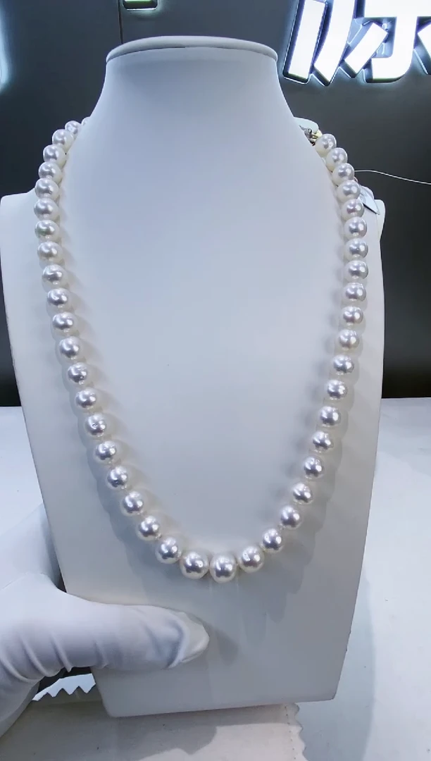 项链未镶嵌海水珍珠Y海水澳白项链9-11