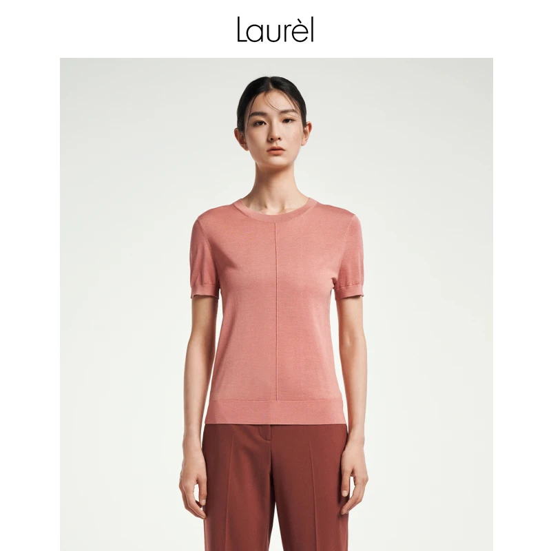 【晨粉专享】Laurel新款短袖针织女LWL351M03100