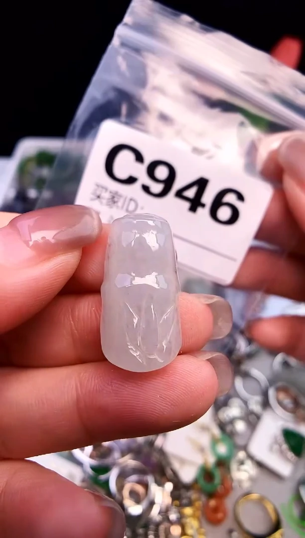 吊坠(不含链)银S925镶嵌翡翠1