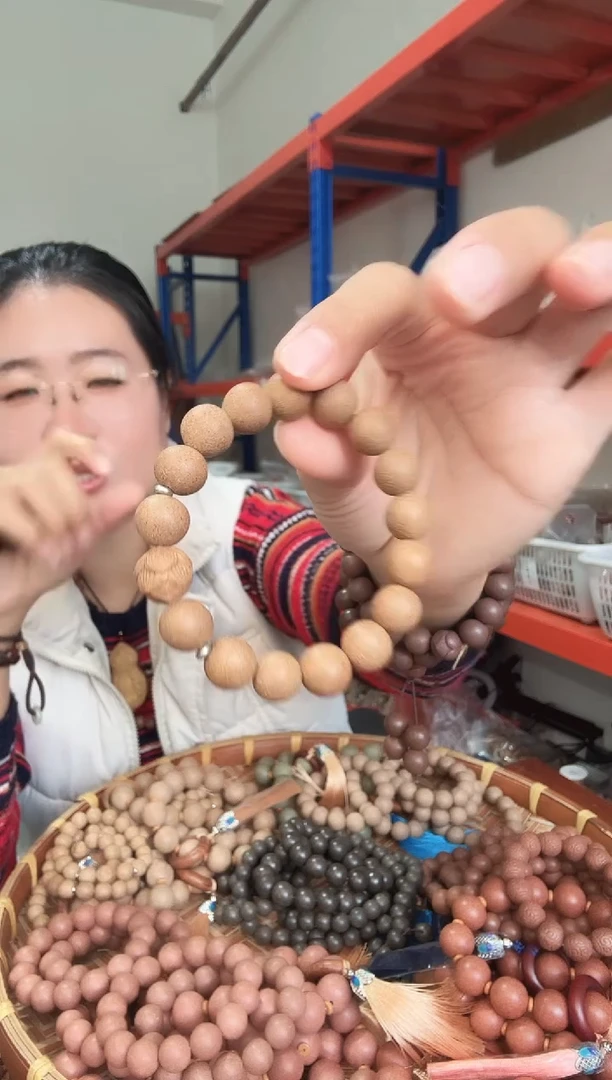 泥塑木樨香1.1素珠加莲花