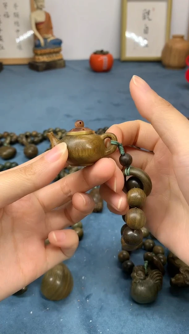 【闪购商品】维腊木（绿檀）把件把把壶香囊 送1瓶香丸