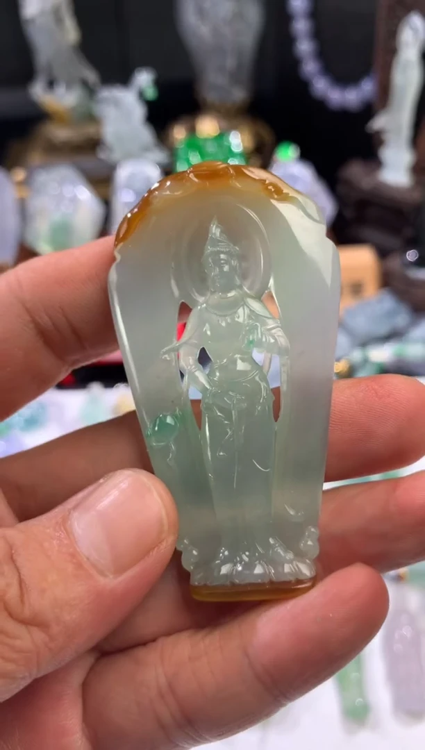 吊坠(不含链)未镶嵌翡翠天然翡翠吊坠