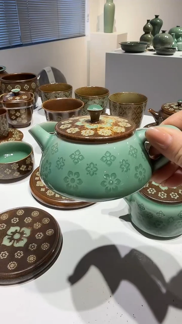 青瓷手工茶器包邮