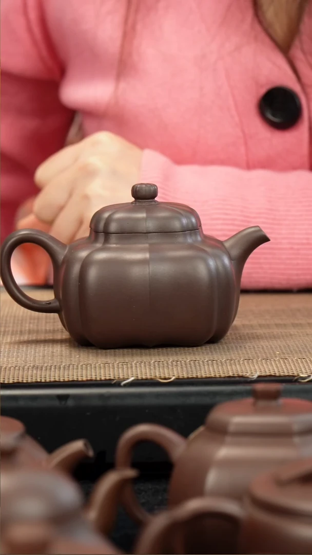 茶壶紫砂老紫泥四方般若200