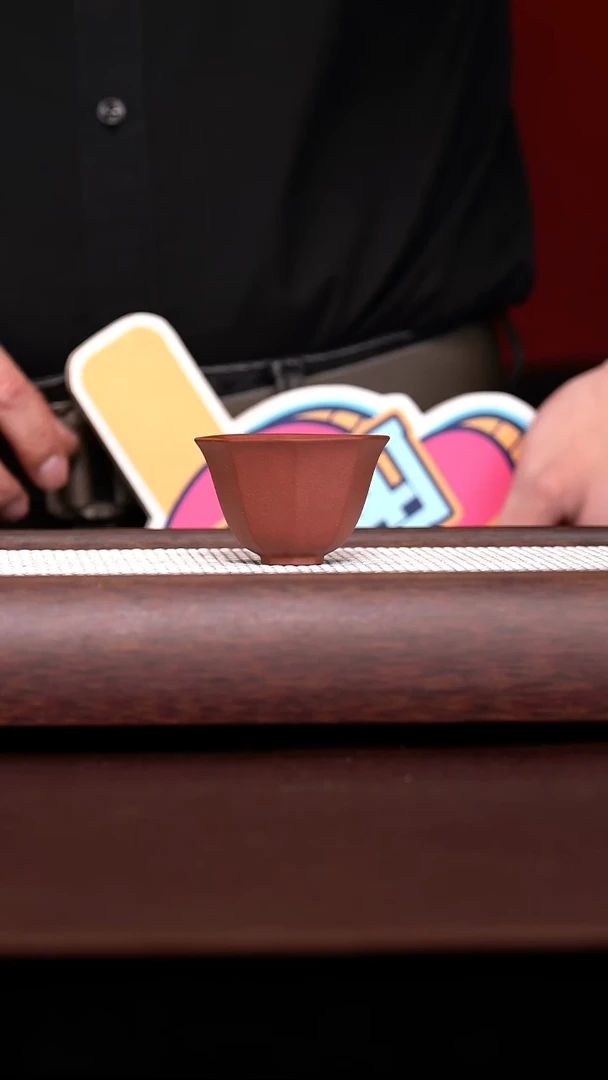 原矿手工紫泥八方杯50CC