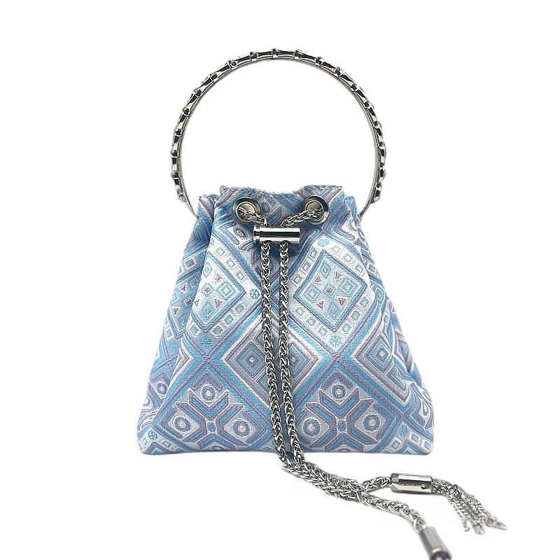 水桶包壮锦福袋轻奢宴会包单肩包斜挎包通勤包包女士包包手拎包