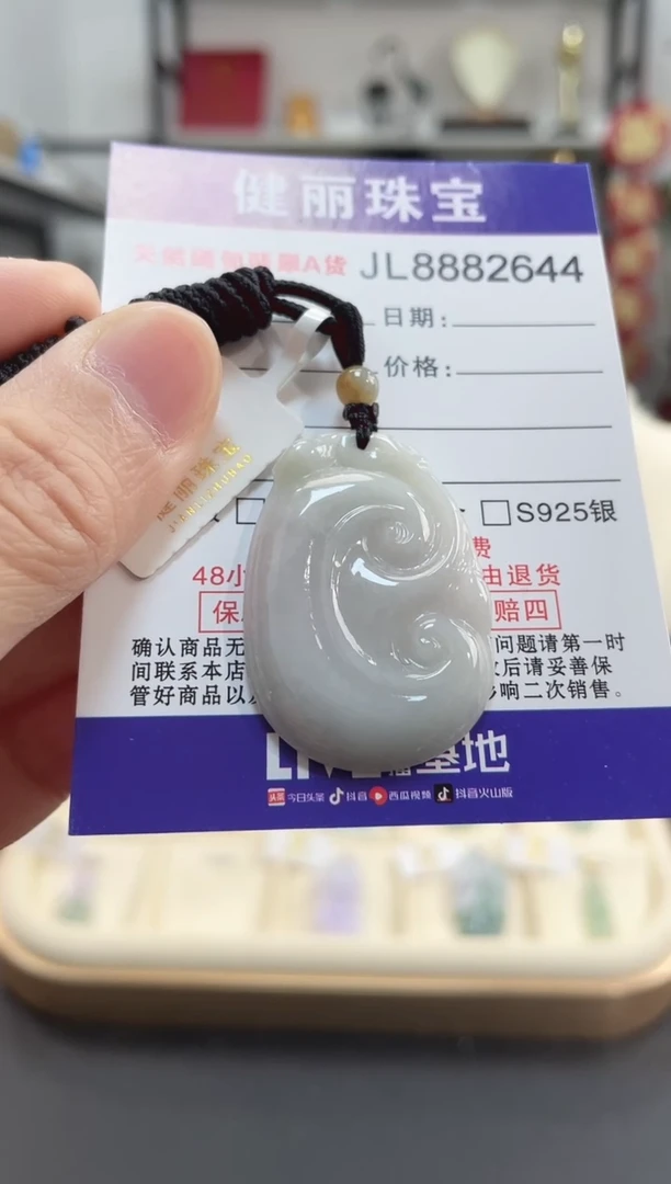 颈饰未镶嵌翡翠如意(一物一证)