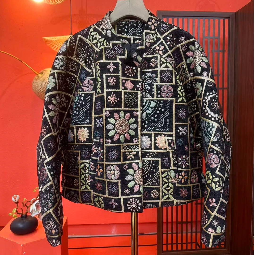 【太阳花】重磅 古法 加厚加绒 中国风短外套百搭短款