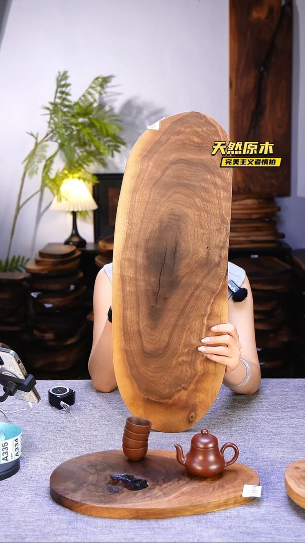 木挑**性北美黑胡桃原木.干裂疤结不属于商品质量问题