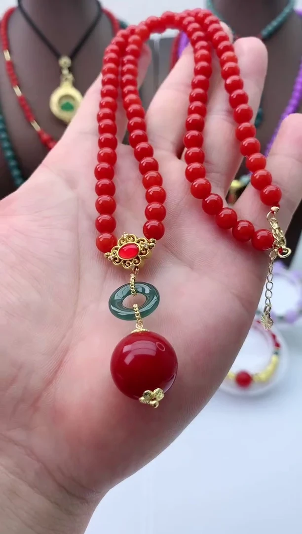 【闪购商品】翡翠颈饰14K金镶嵌D198项链