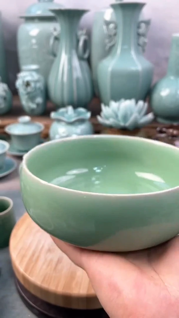 【闪购商品】特价 微瑕 慧仙青瓷