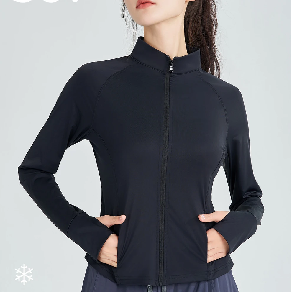 凉感山系防晒外套女防紫外线瑜伽跑步登山运动训练防晒服