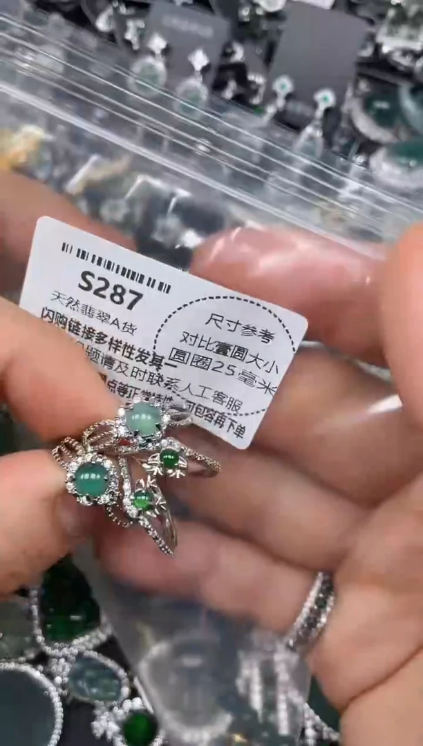 颈饰未镶嵌翡翠S287戒指 多样性发其二