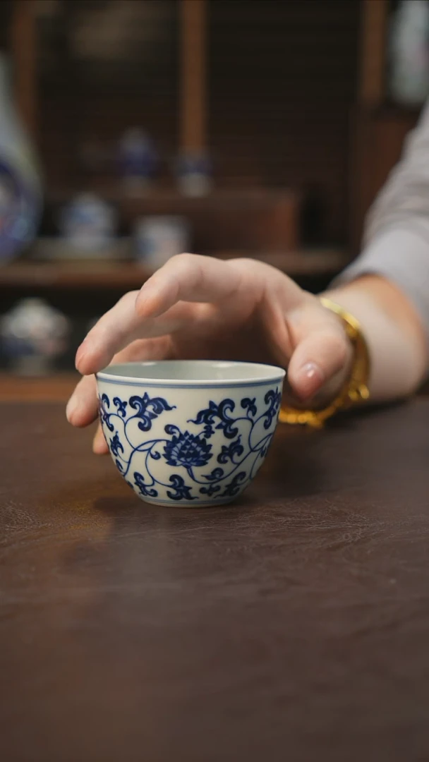 杯景德镇陶瓷杯碗柴烧多人E21