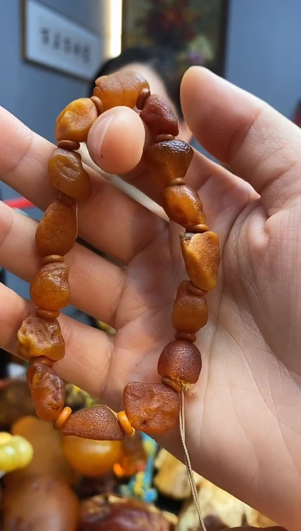 未镶嵌琥珀手串手串