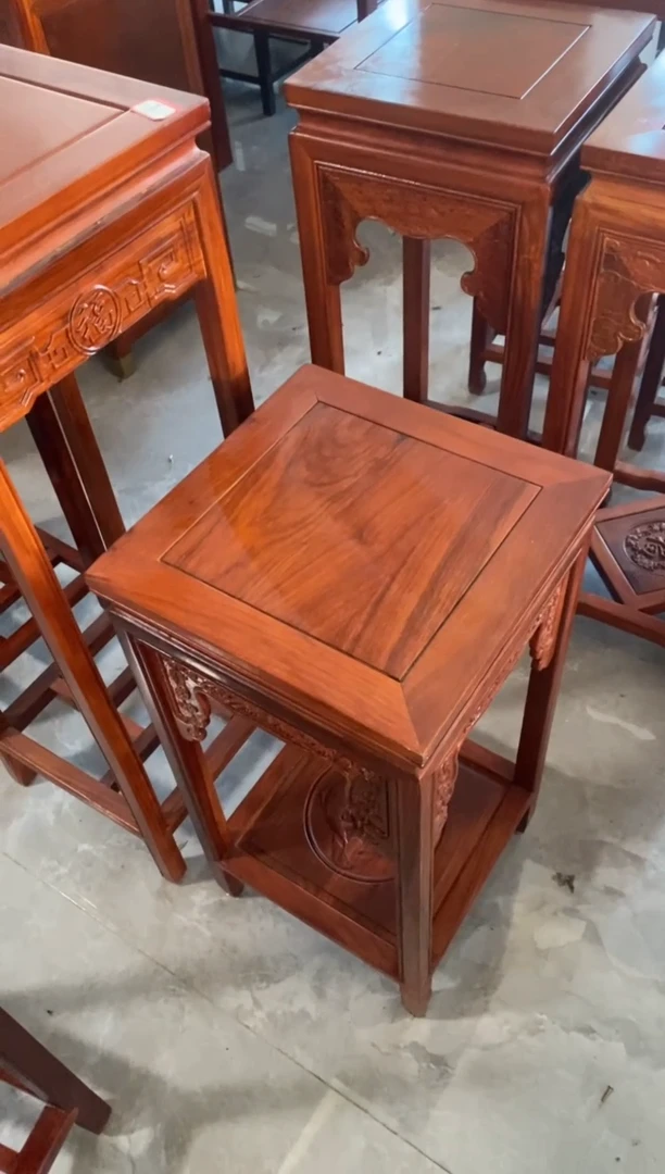 紫檀木类成套家具花架