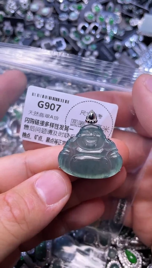 翡翠未镶嵌颈饰G907吊坠