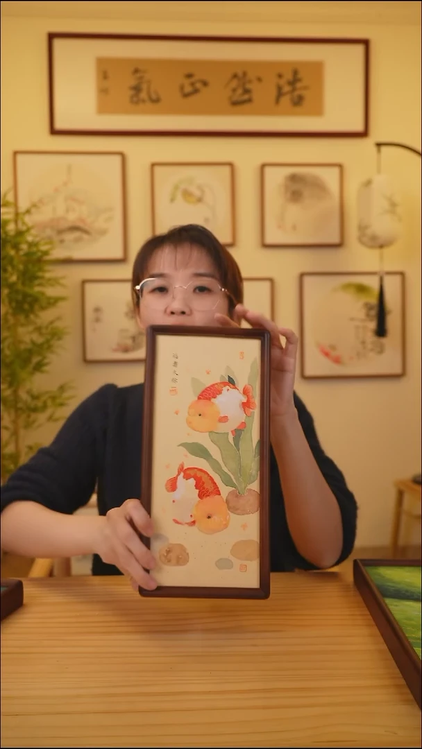 横款鹿鸣现代美术馆-岳倚竹老师作品