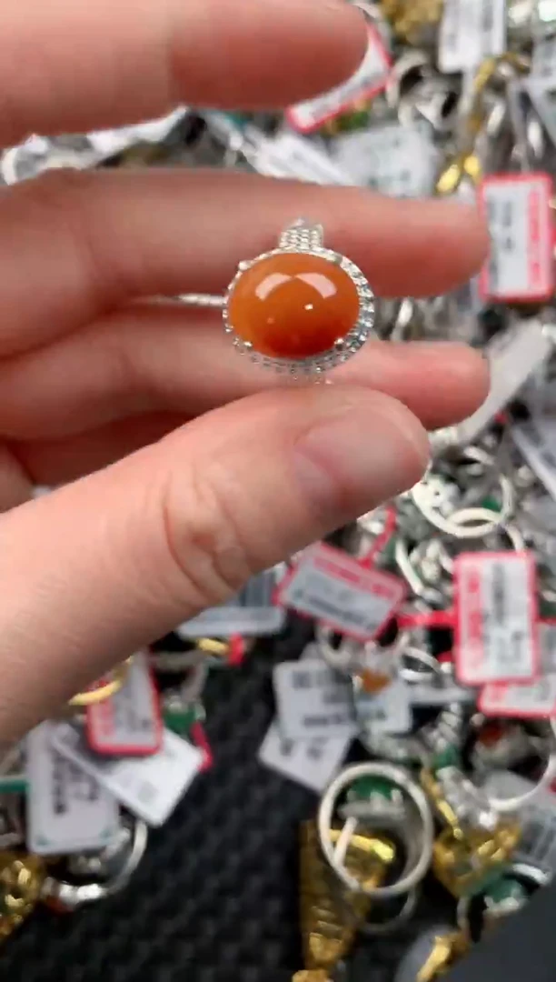 未镶嵌戒指翡翠444---1