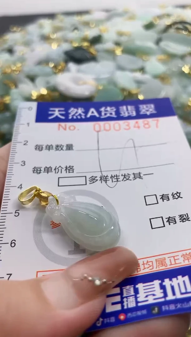 颈饰未镶嵌翡翠天然A货翡翠