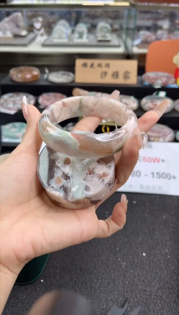 石英质玉手镯未镶嵌60圈口（赠品镯心）S910029