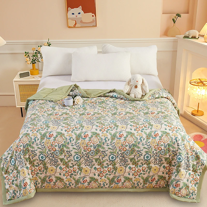 精品水洗棉夏被--诗画盎然