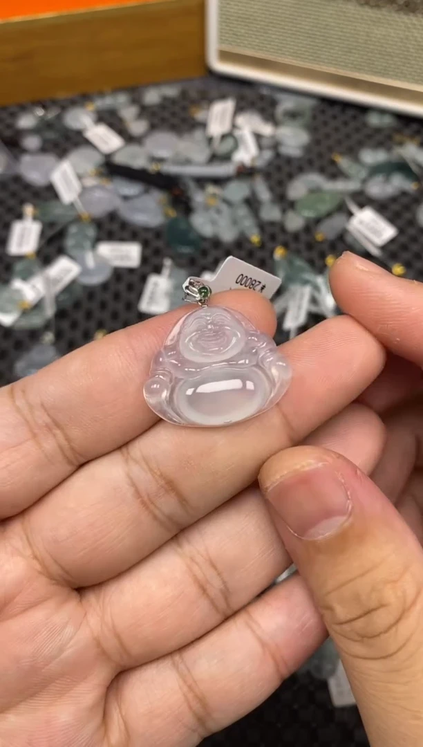 【闪购商品】翡翠吊坠(不含链)18K金镶嵌56972
