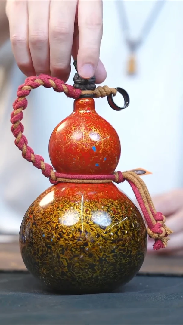 【闪购商品】RT168漆艺酒葫芦不包手串及旋转底座