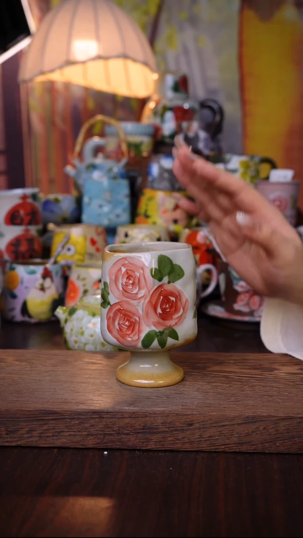 杯子泥垚手作 景德镇手工手绘陶瓷器物