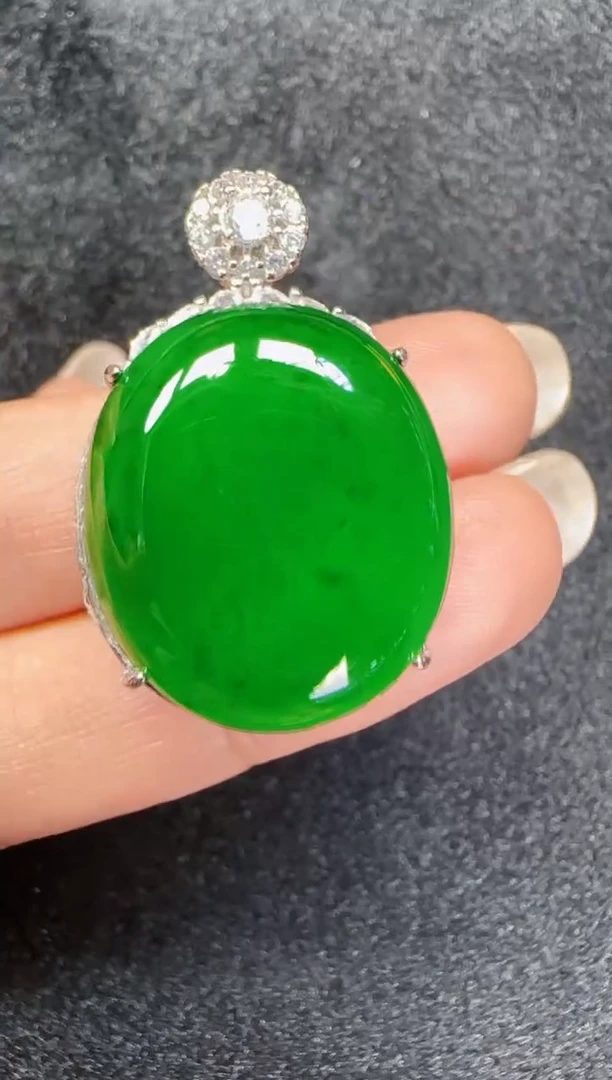 未镶嵌定制翡翠翡翠吊坠73