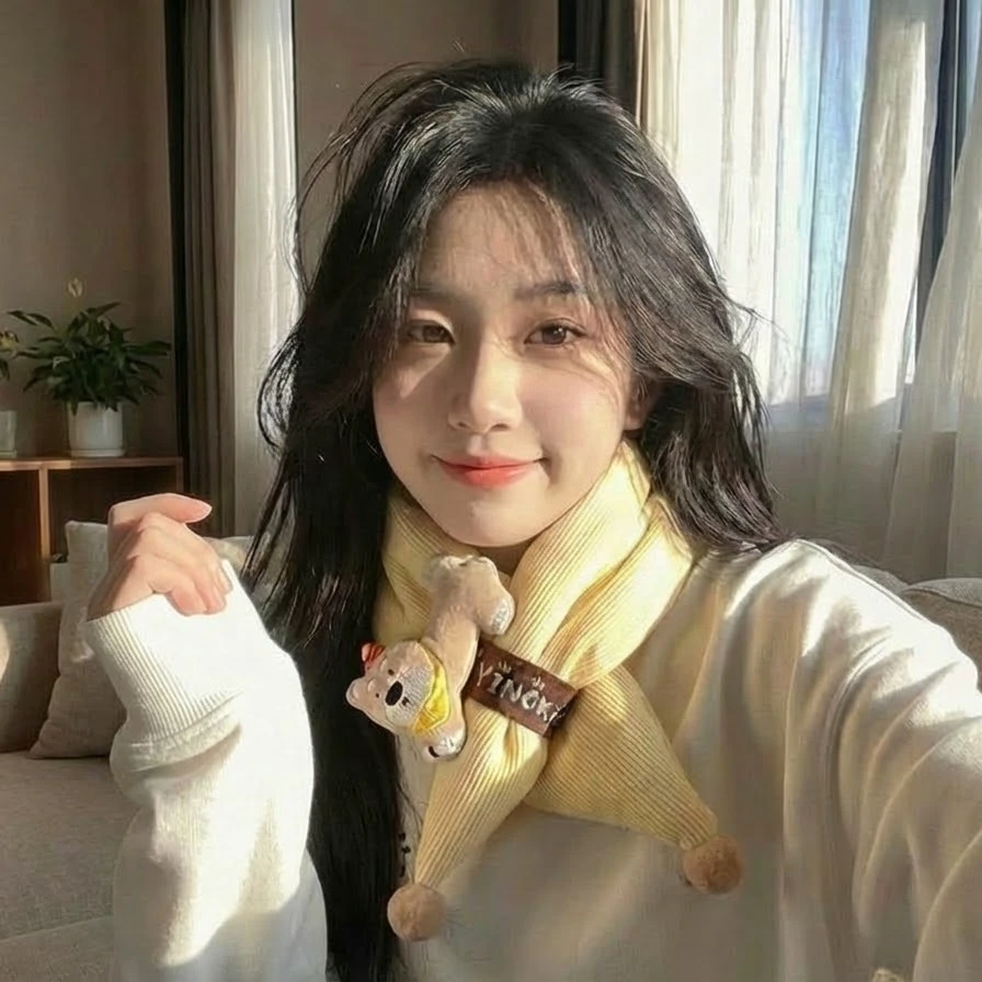 甜美围巾女秋冬季毛绒可爱小狗保暖百搭少女心学生短款交叉围脖子