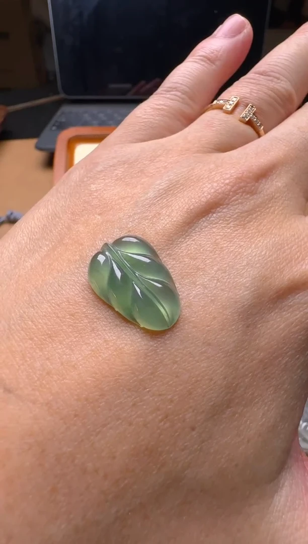 【闪购商品】定制翡翠未镶嵌叶子