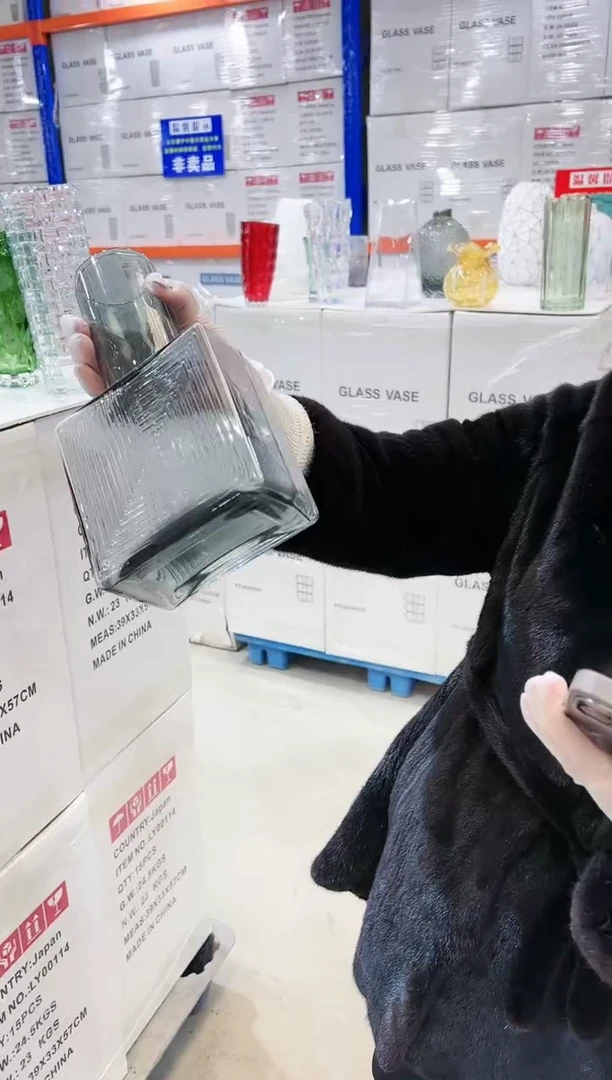 【闪购商品】琉璃烟灰几何方形圆口