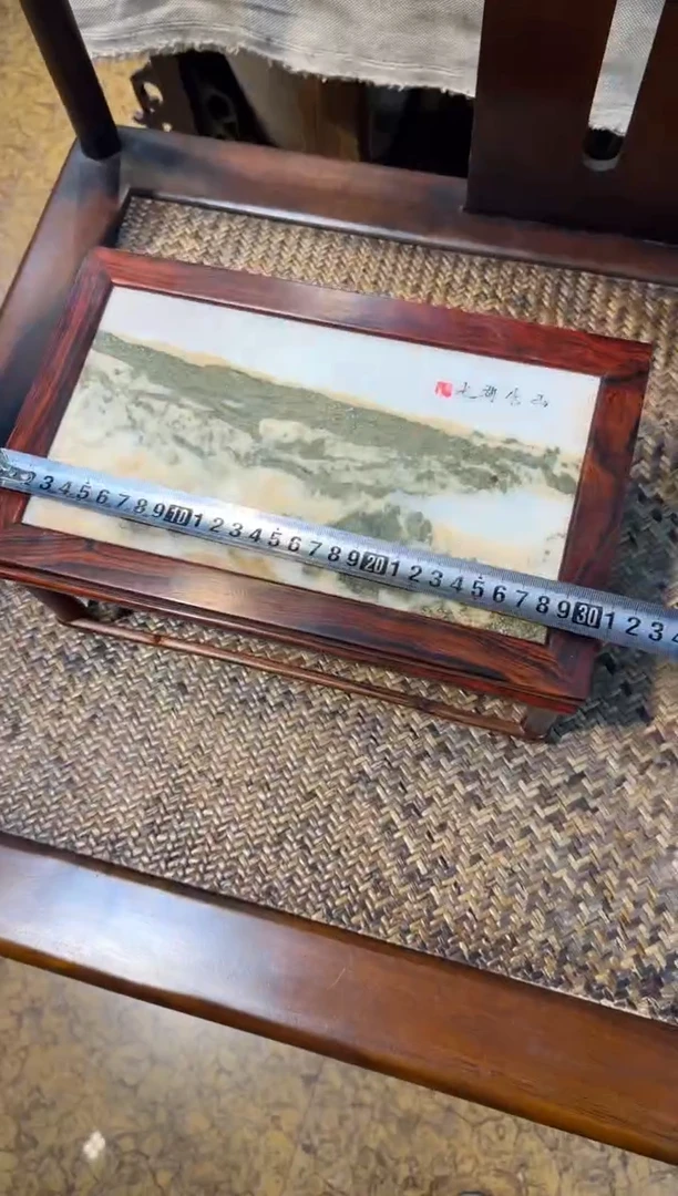 木大红酸枝  云石  底座31/19/15高