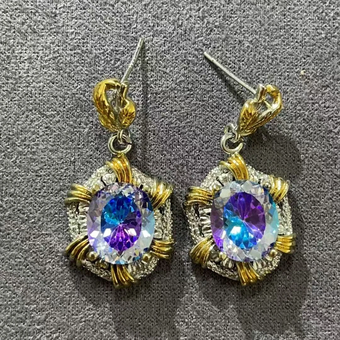 福玺甄选多色圆白耳钉8003