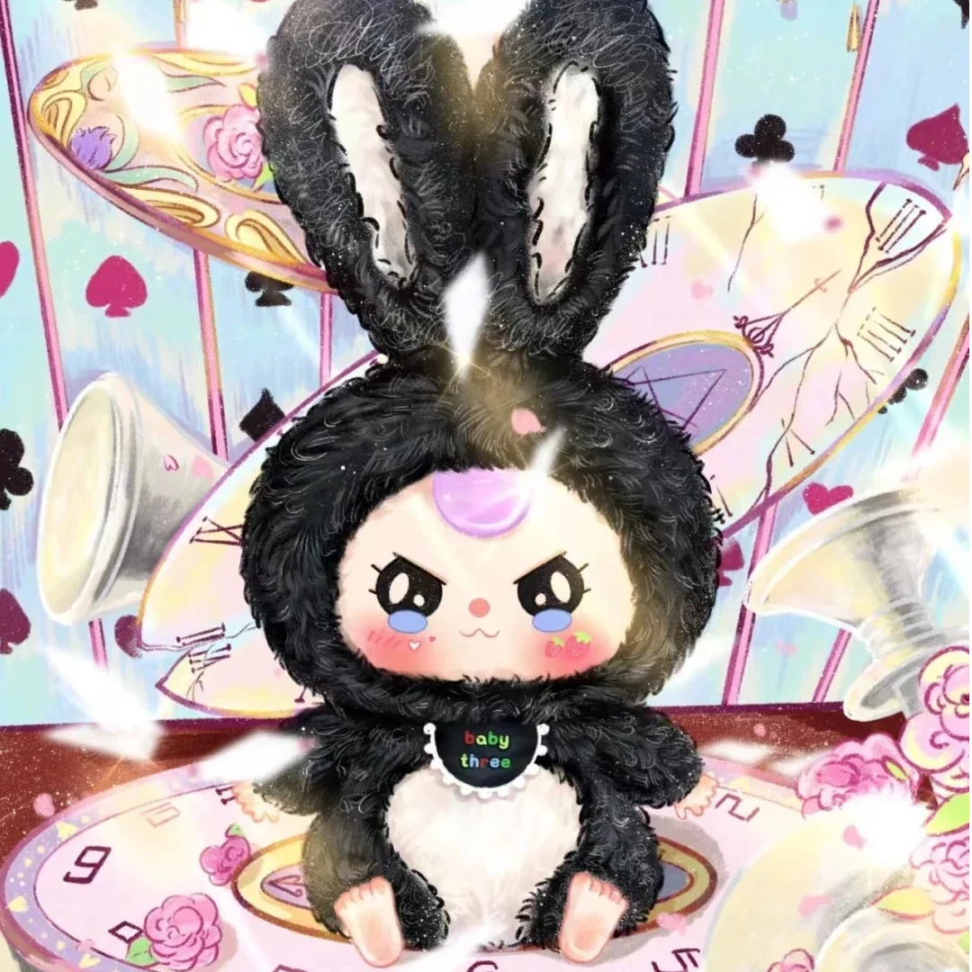 【拆盒】baby three娃三岁莉莉兔一代毛绒公仔女孩礼物