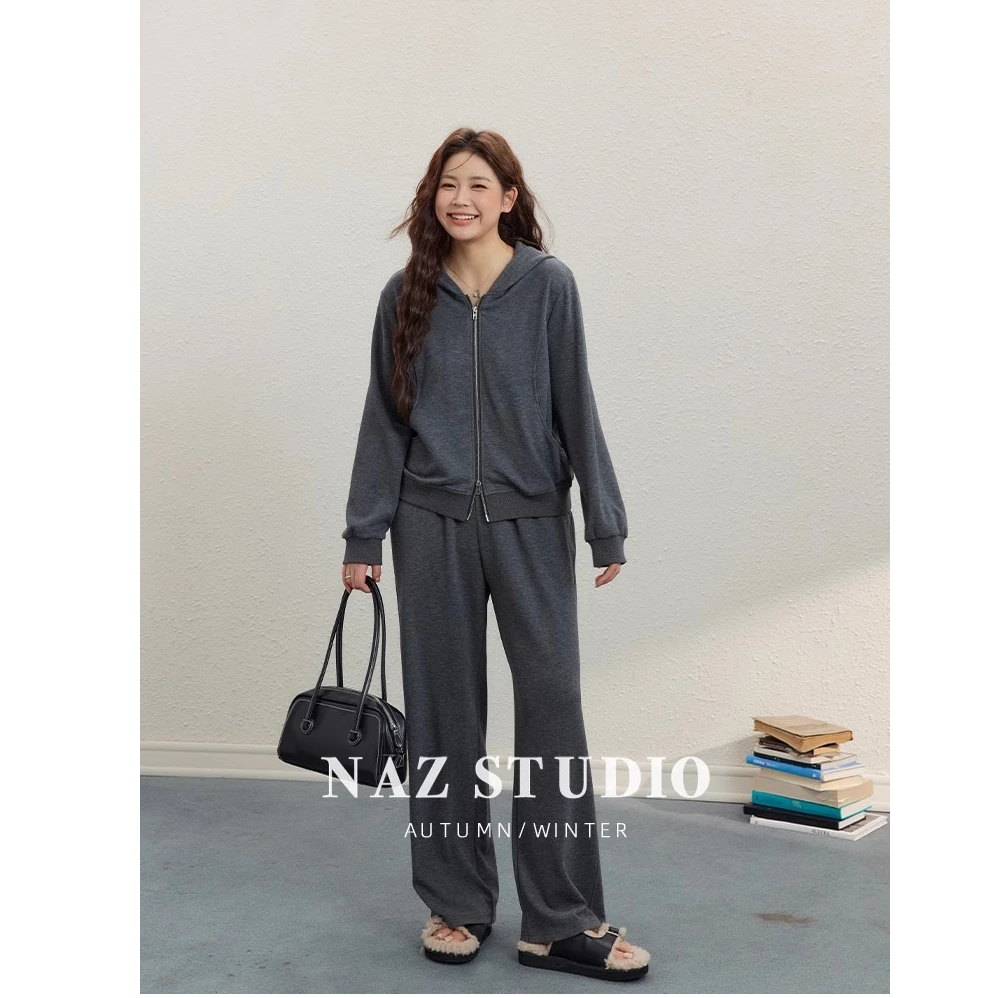 【现货秒发-NAZ微胖大码定制】休闲风收腰显瘦卫衣