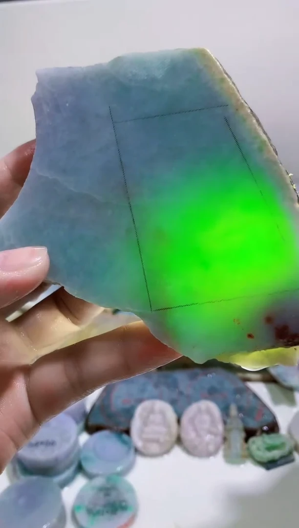 裸石翡翠0蒙0翡翠珠宝909