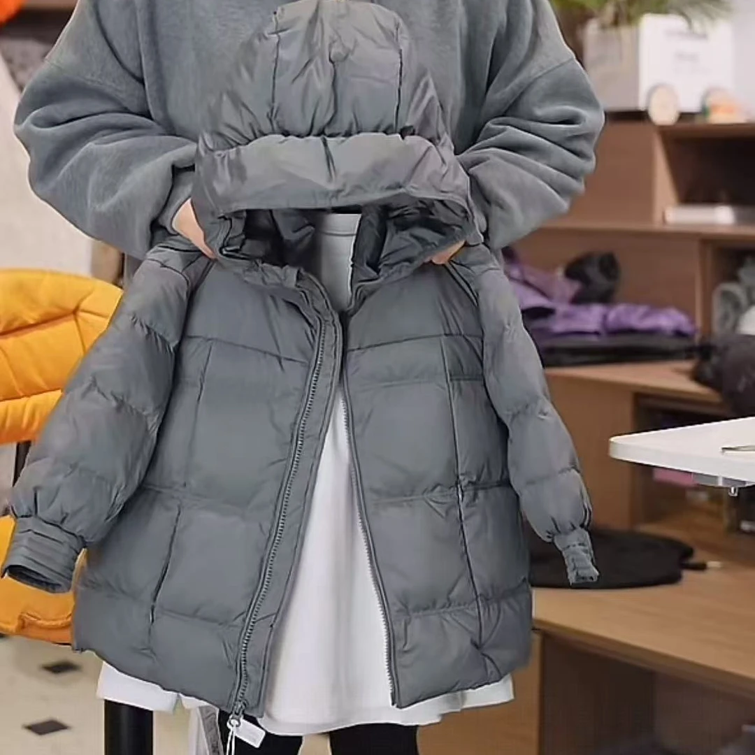 510009《灰》韩版儿童男童女童休闲舒适百搭洋气防寒服加厚外套