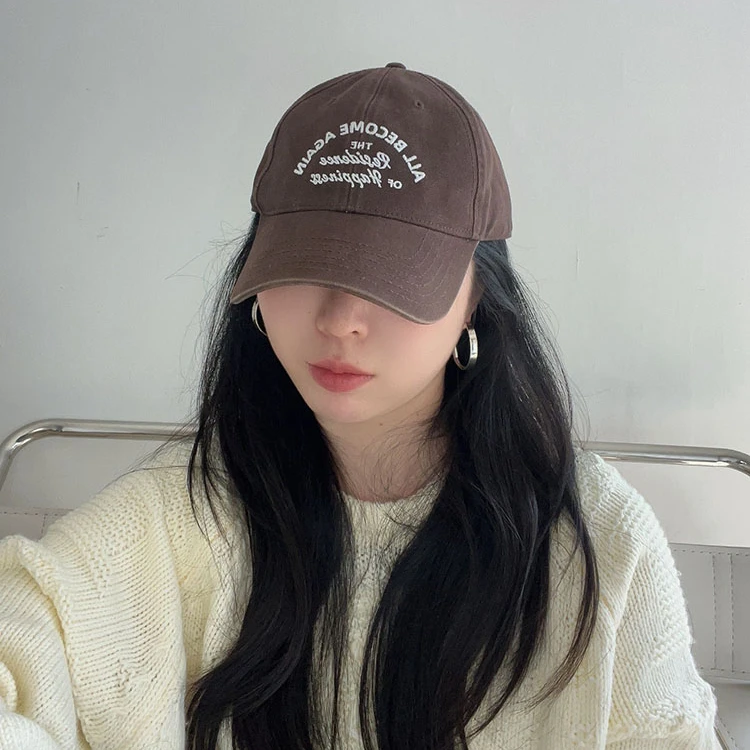 ALL字美式小众设计师半硬顶高品质棒球帽软顶鸭舌帽磨毛质感2025