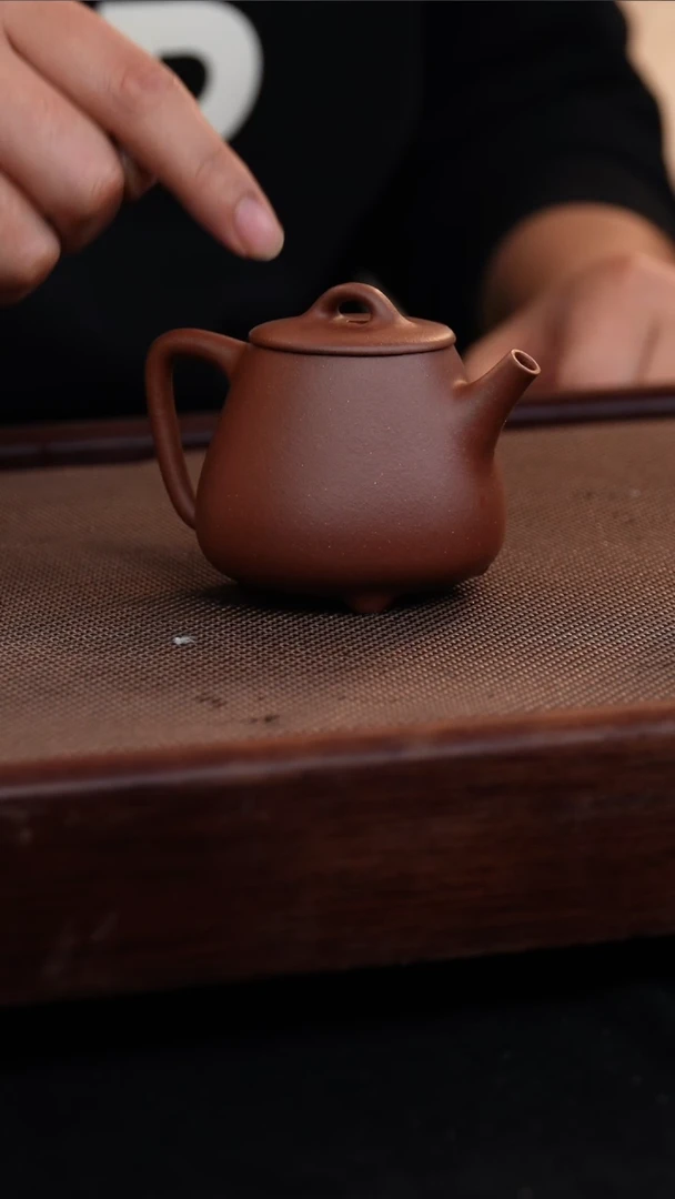 茶壶紫砂底槽青高瓢