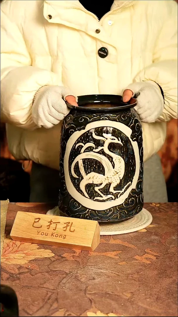 陶瓷3-22高27口15误差2已打孔瑕疵