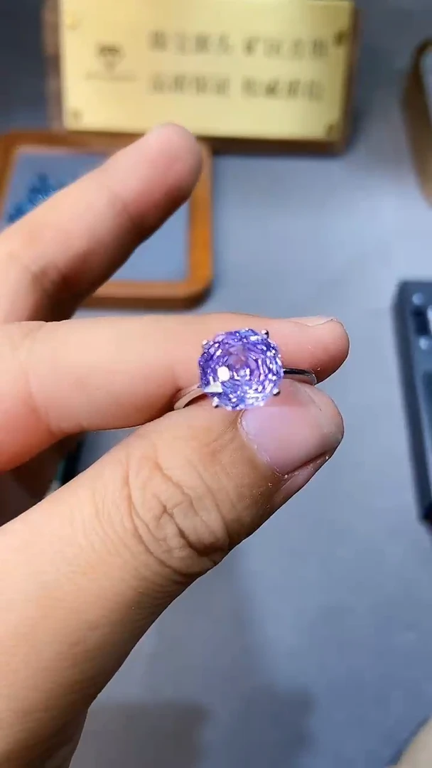 【闪购商品】紫晶戒指银S925镶嵌35444