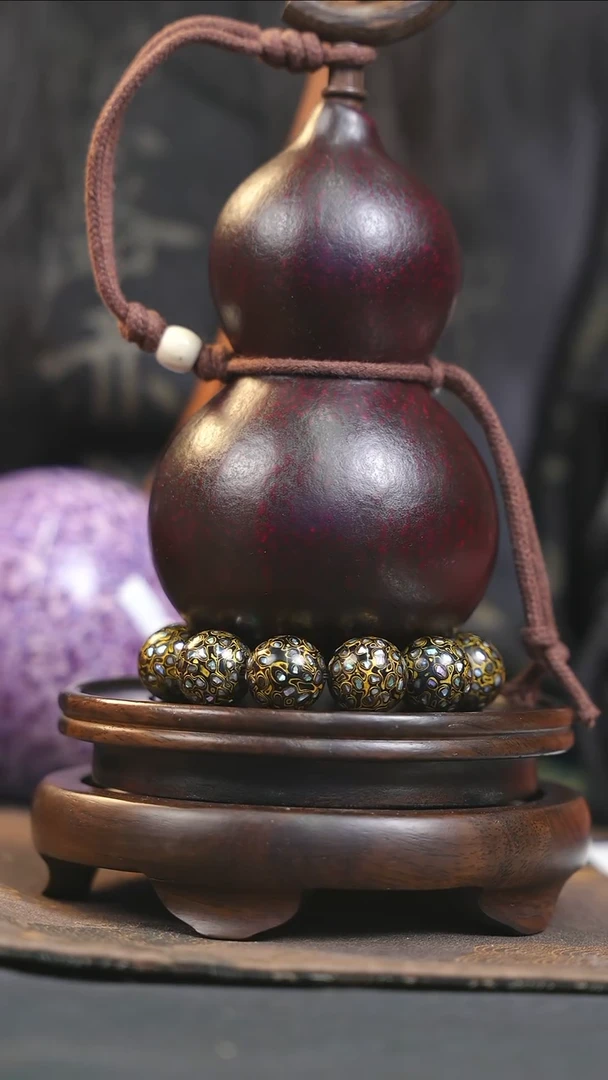 【闪购商品】YP125大漆酒葫芦不包手串及旋转底座