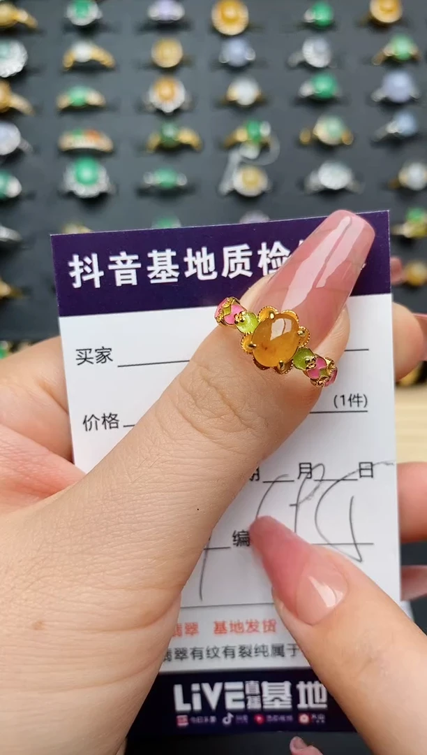 翡翠戒指银S925镶嵌..........