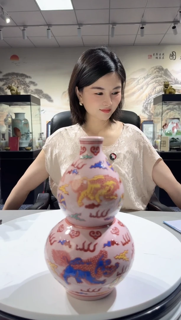 陶瓷盖子款琼景德镇其他摆件