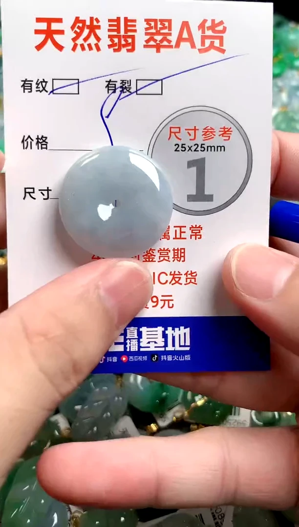 翡翠未镶嵌颈饰25100333